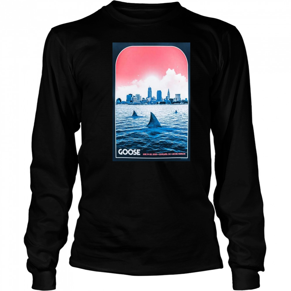 Goose Band Jacobs Pavilion June 19-20 2025 Tour Poster T-Shirt Long Sleeved