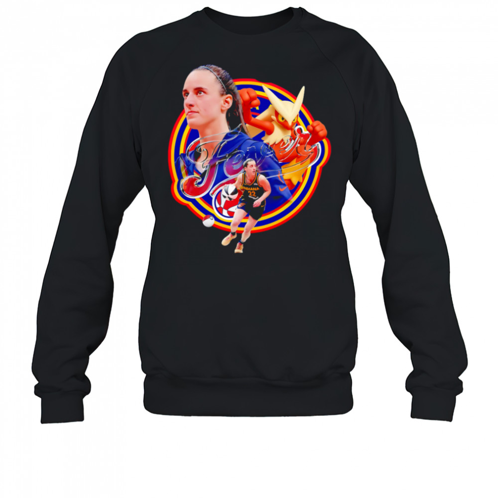 Indiana Fever Caitlin Clark Blaziken Pokemon shirt Sweatshirt
