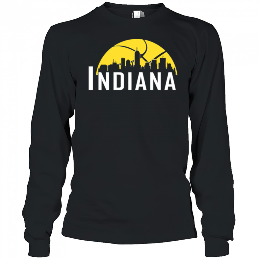 Indiana Pacers Cityscape Skyline style 2025 shirt Long Sleeved