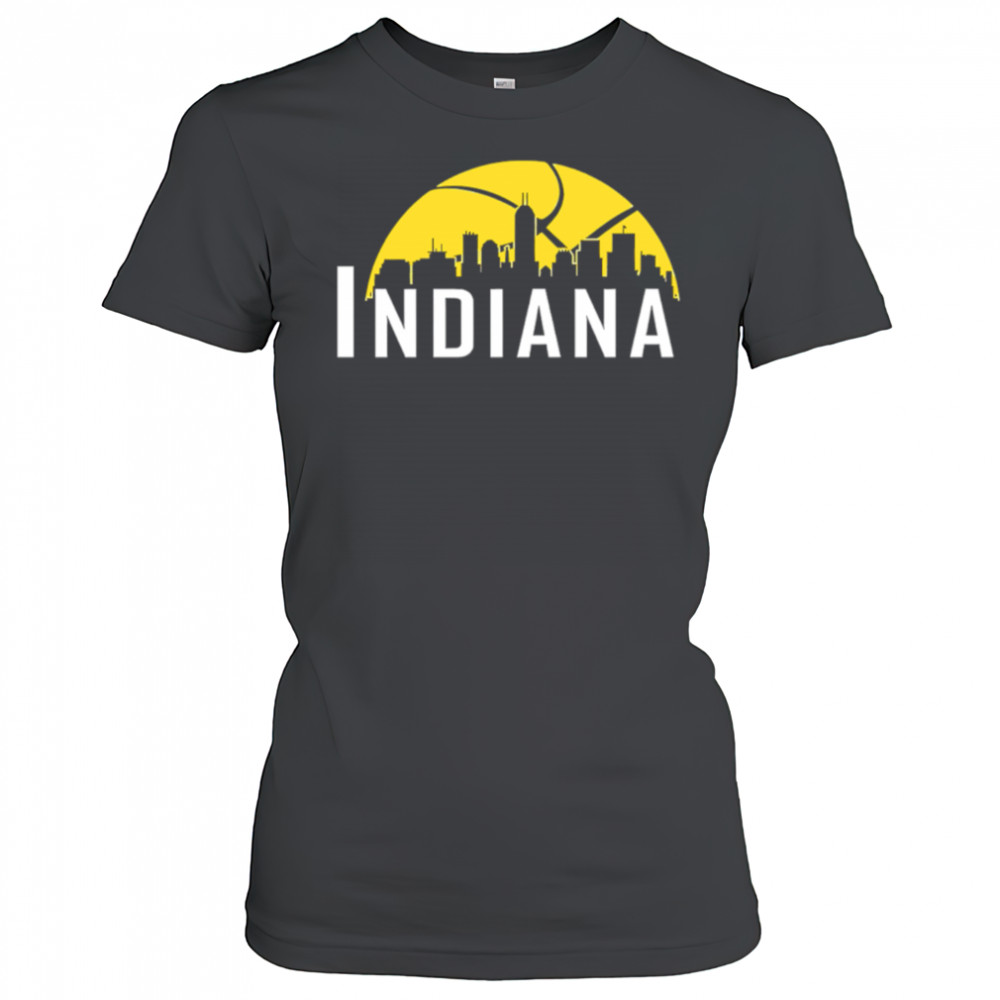 Indiana Pacers Cityscape Skyline style 2025 shirt Women's T-shirt