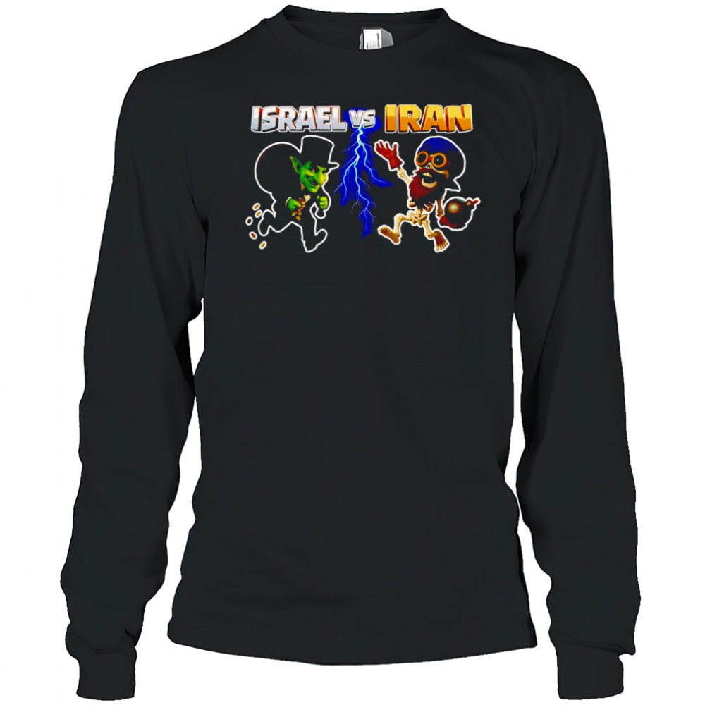 Israel vs Iran Clash of Clans shirt Long Sleeved