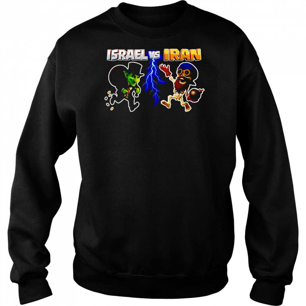 Israel vs Iran Clash of Clans shirt Hoodie