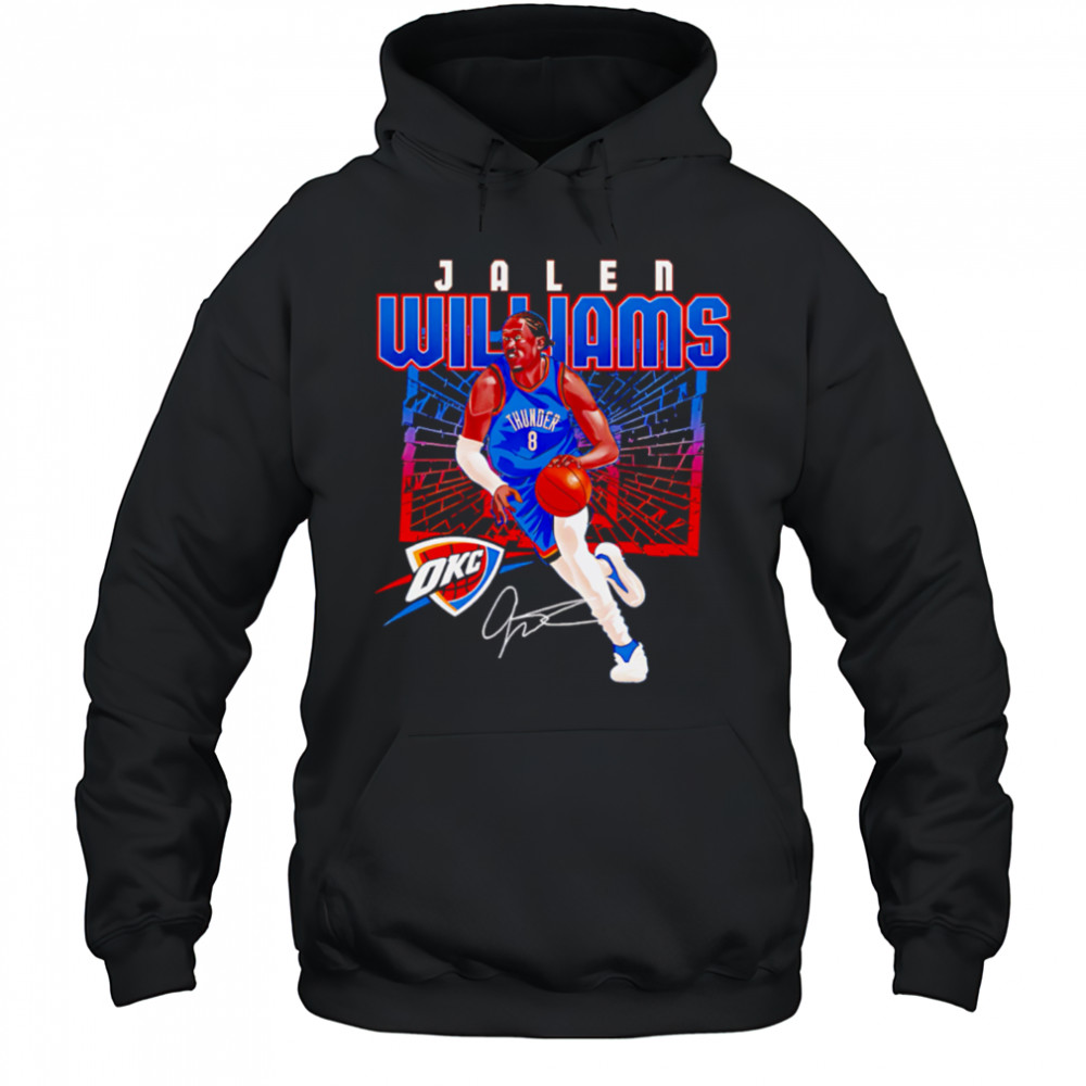 Jalen Williams Oklahoma City Thunder Shattered shirt Hoodie