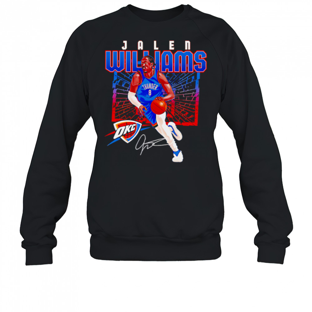 Jalen Williams Oklahoma City Thunder Shattered shirt Sweatshirt