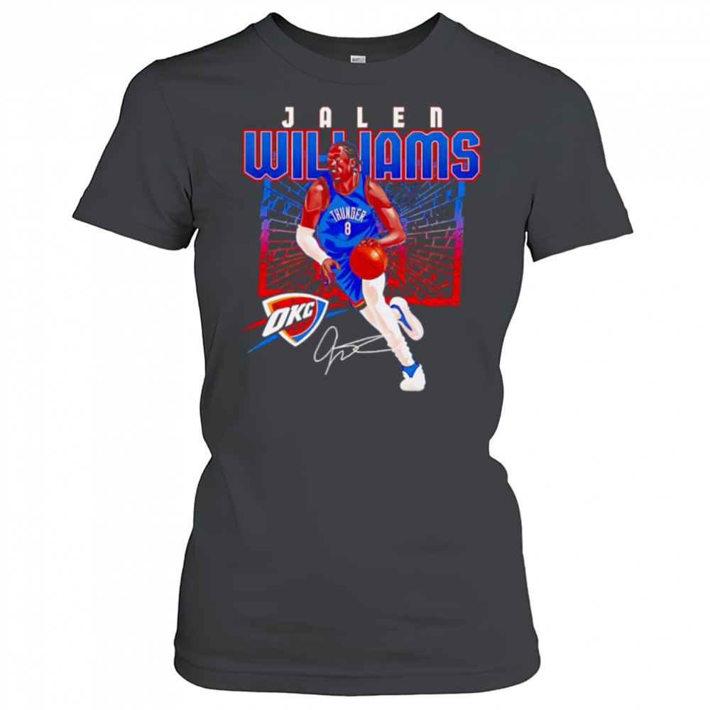 Jalen Williams Oklahoma City Thunder Shattered shirt Women's T-shirt