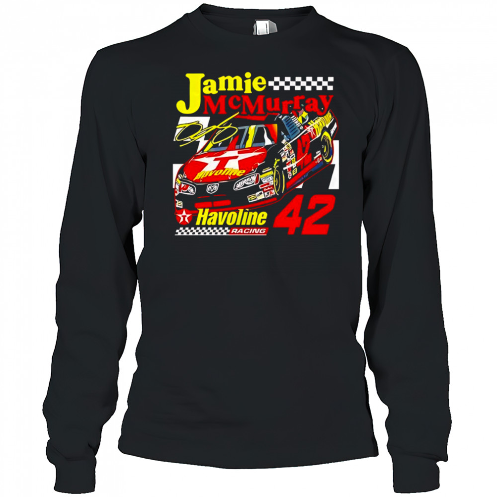 Jamie Mcmurray 42 Havoline racing shirt Long Sleeved