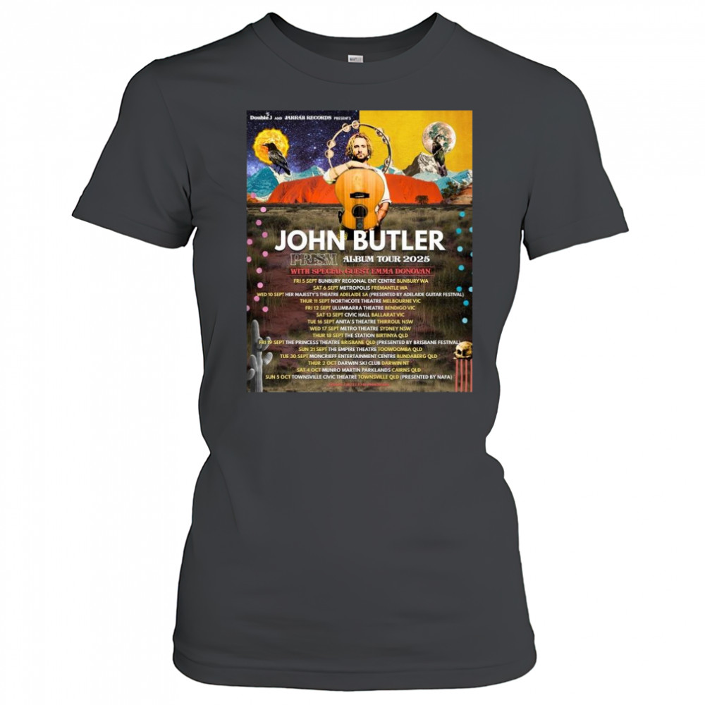 John Butler Prism Album Tour At The Princess Theatre In Brisbane Australia On September 19 2025 Shirt Women's T-shirt