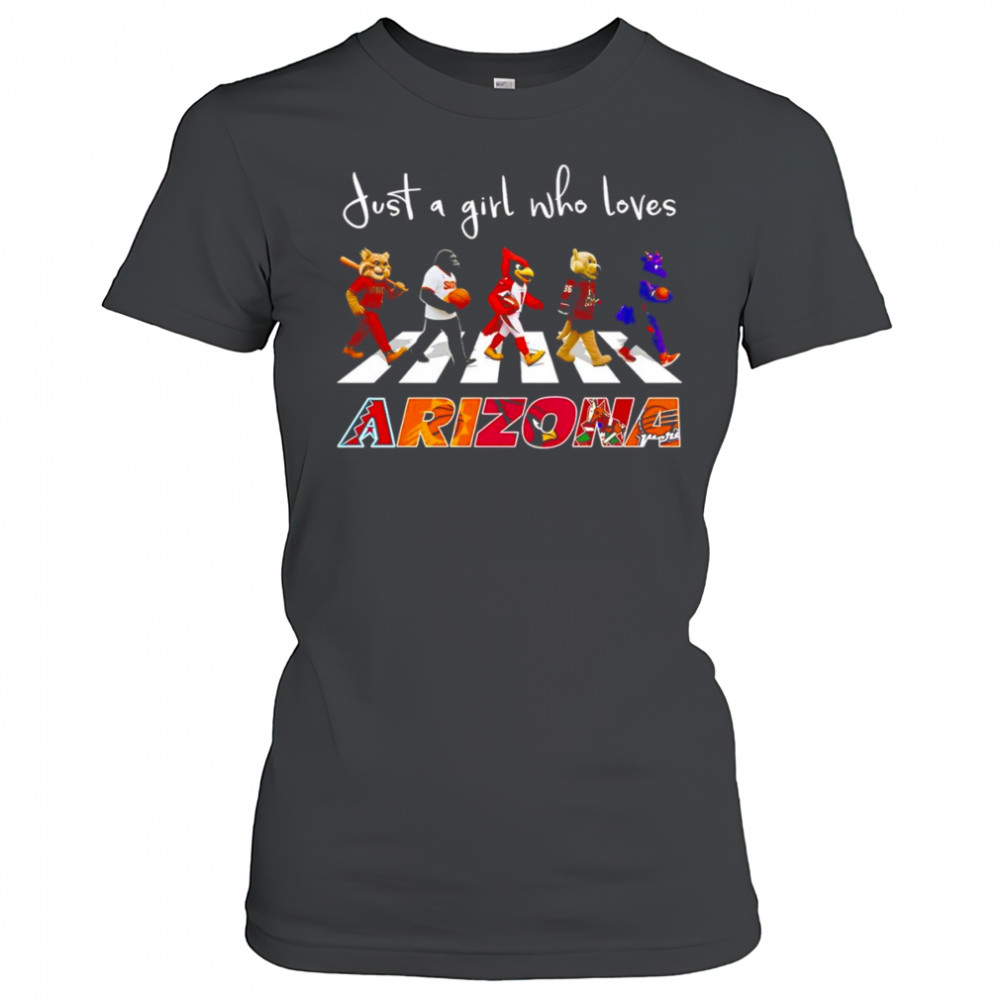 Just a girl who loves Arizona sports mascot shirt Women's T-shirt