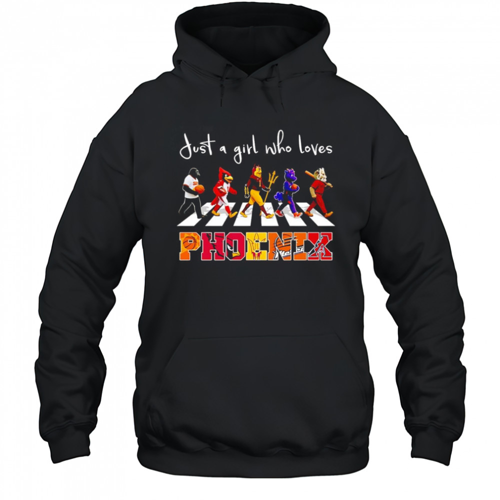 Just a girl who loves Phoenix sports mascot shirt Hoodie