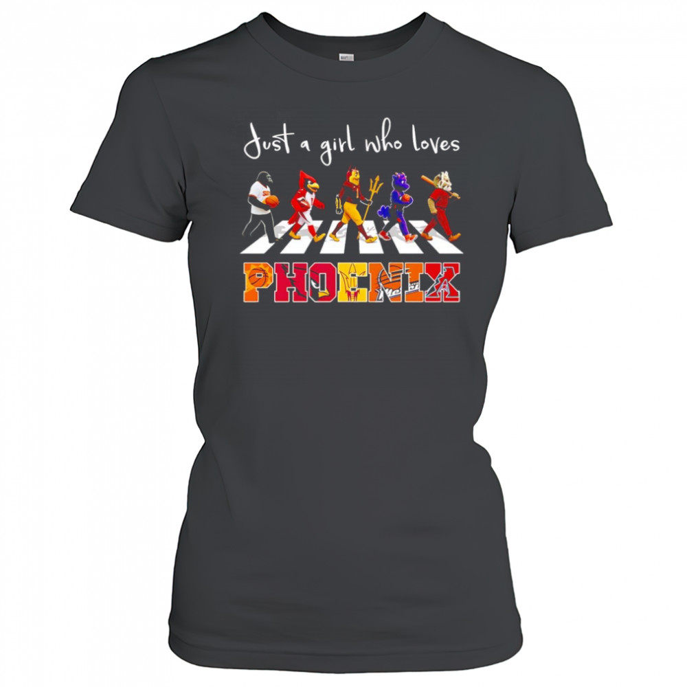 Just a girl who loves Phoenix sports mascot shirt Women's T-shirt