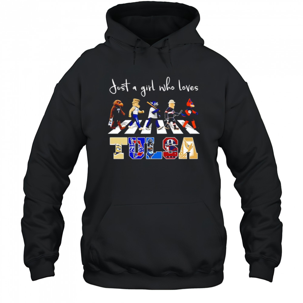 Just a girl who loves Tulsa sports mascot shirt Hoodie
