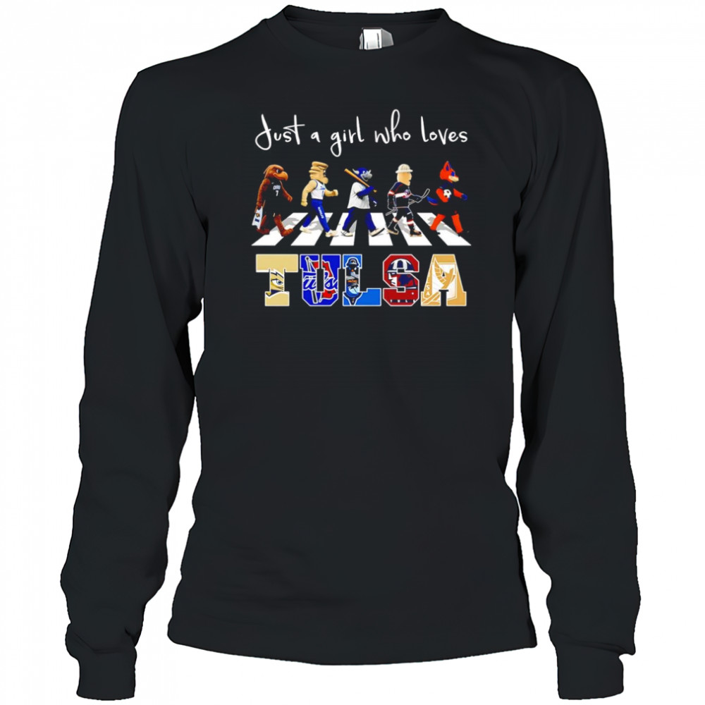 Just a girl who loves Tulsa sports mascot shirt Long Sleeved