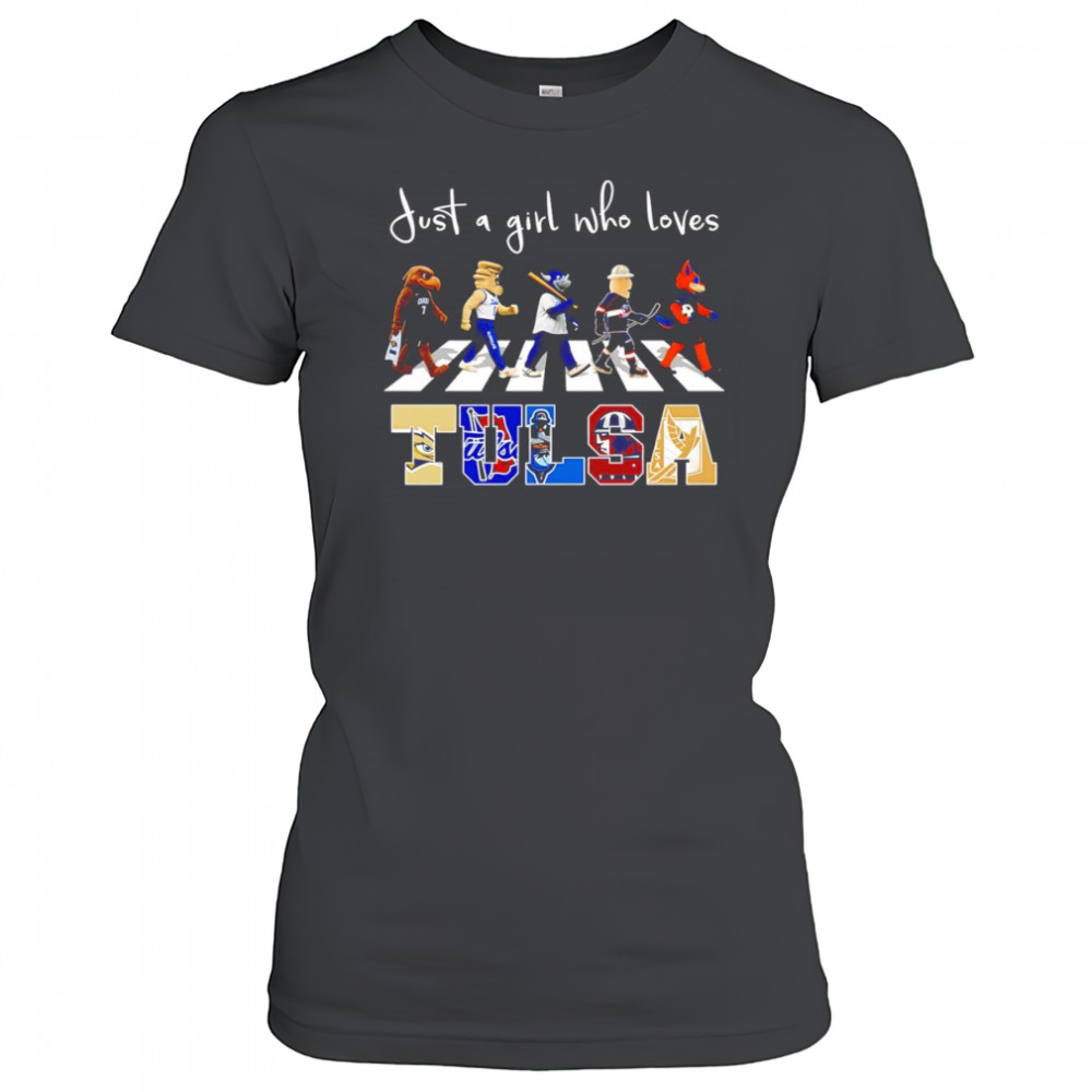 Just a girl who loves Tulsa sports mascot shirt Women's T-shirt