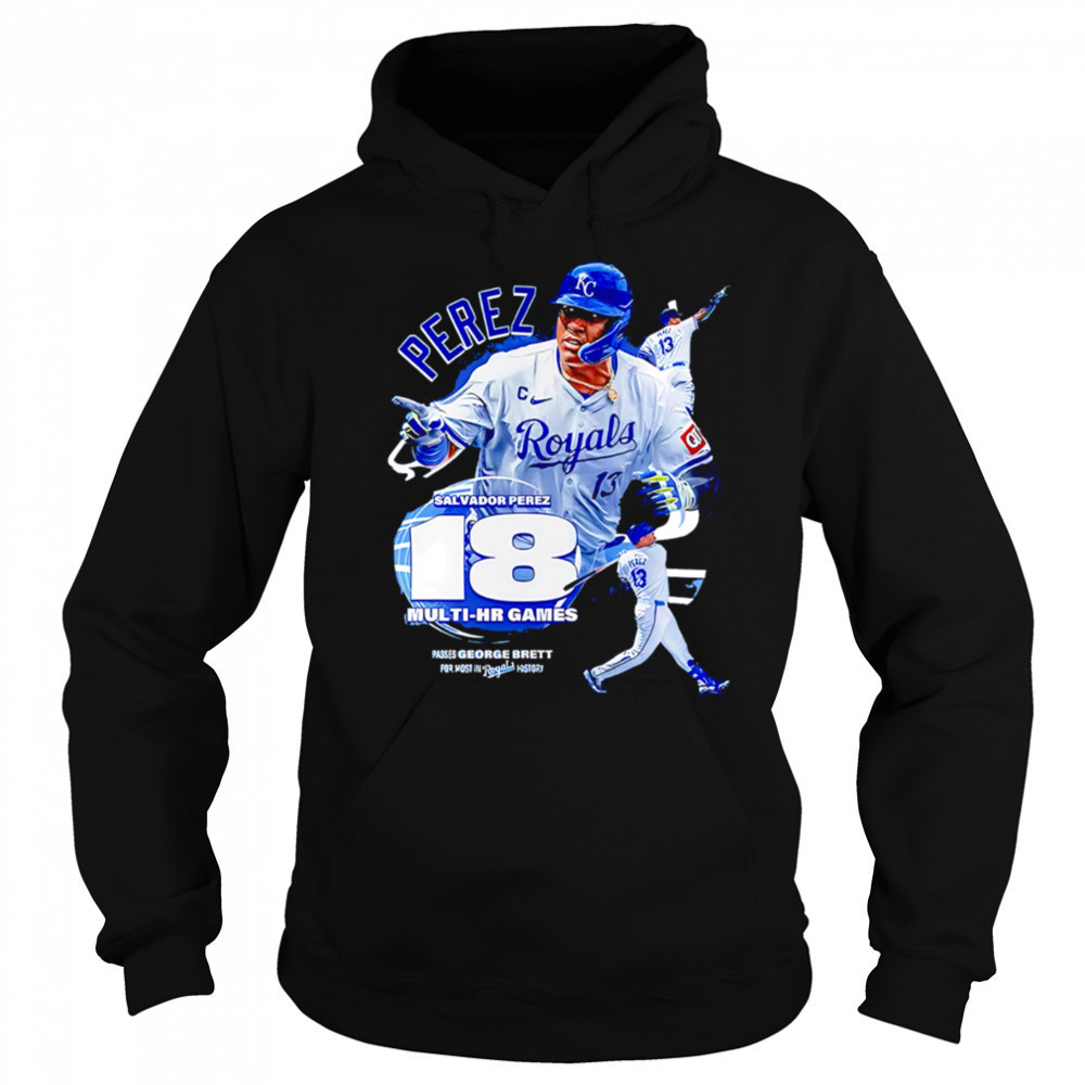 Kansas City Royals Salvador Perez 18 Multi-hr Games shirt Sweatshirt