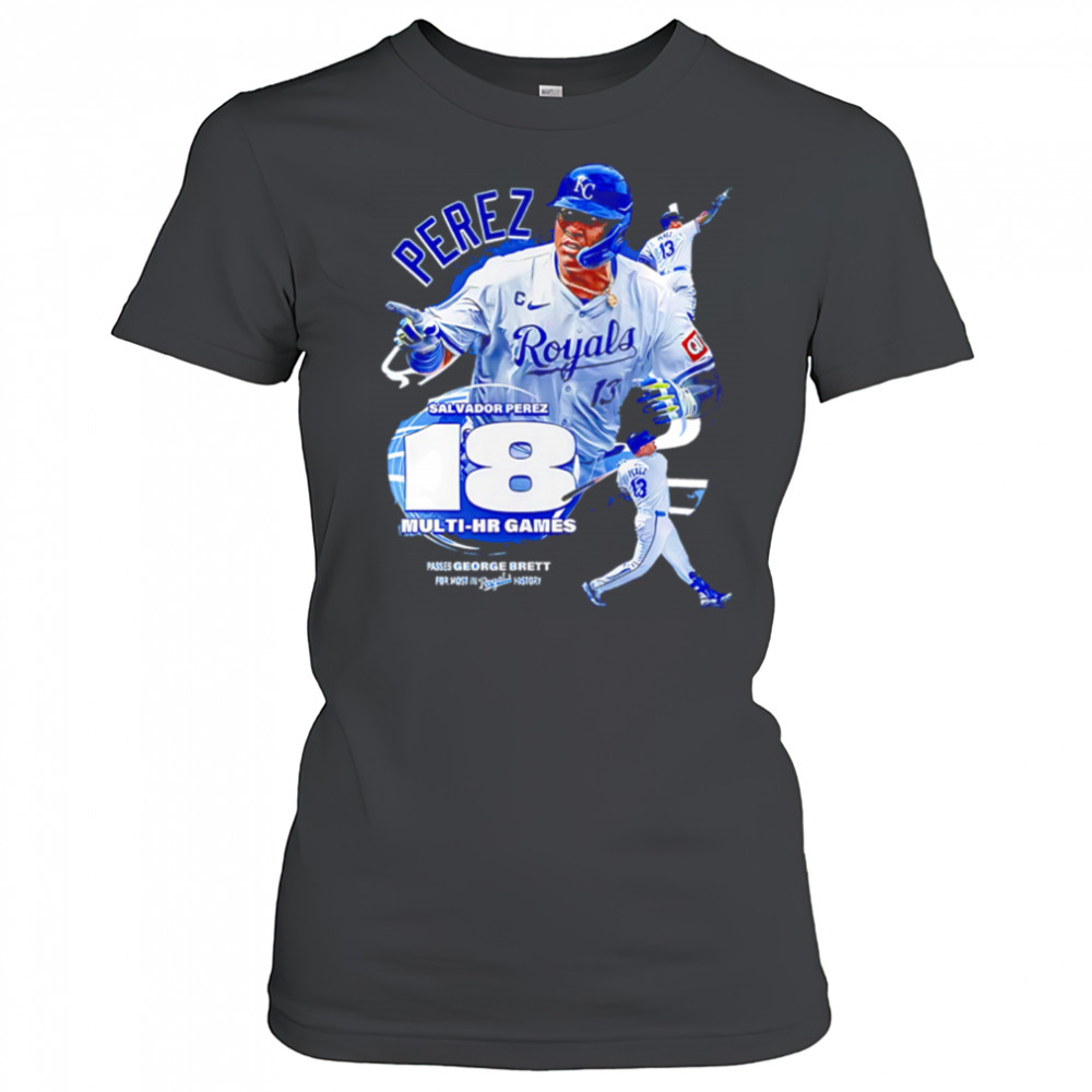 Kansas City Royals Salvador Perez 18 Multi-hr Games shirt Women's T-shirt