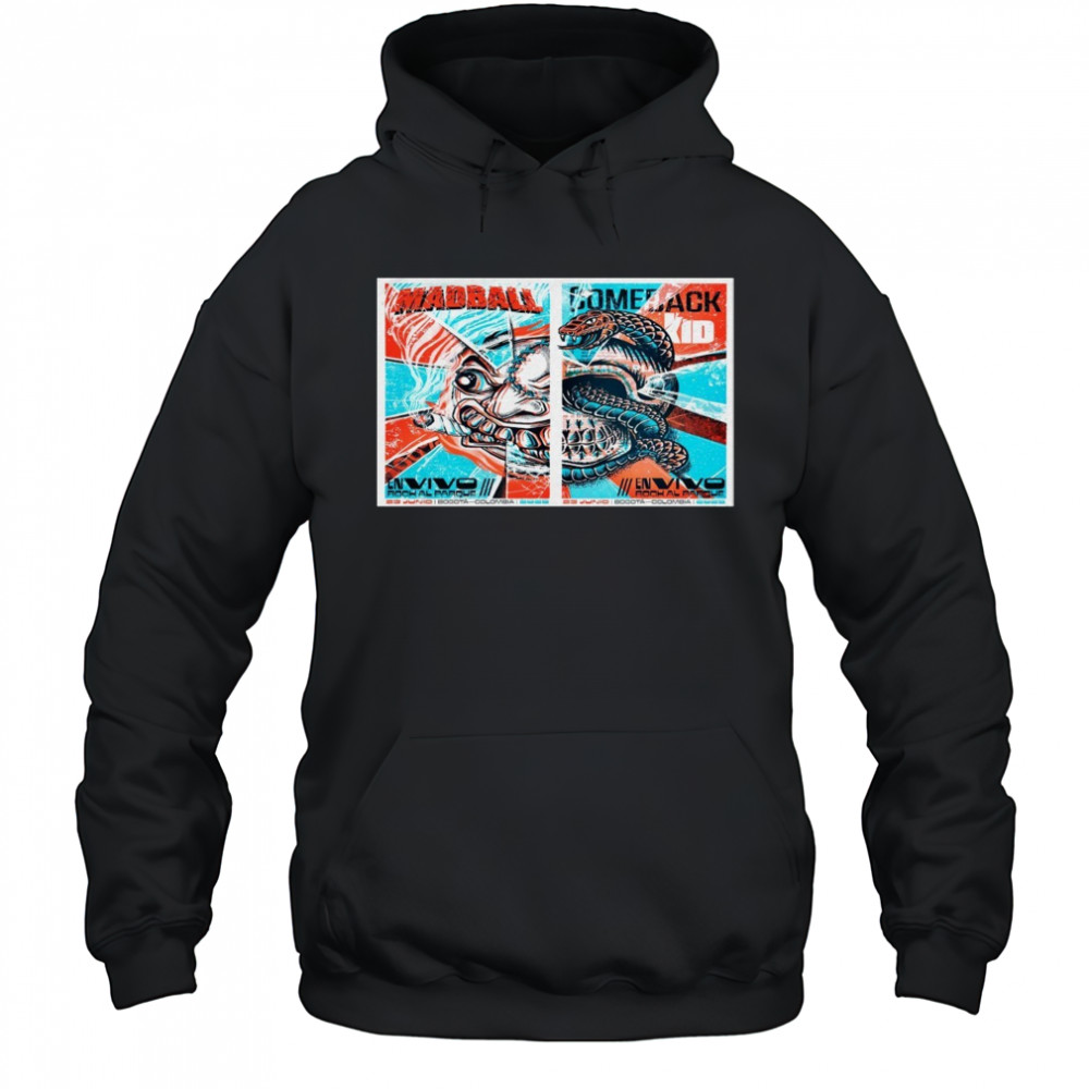 Madball NYHC X Comeback Kid Bogota Colombia 6-23-2025 Poster T-Shirt Hoodie