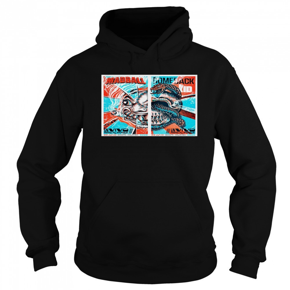 Madball NYHC X Comeback Kid Bogota Colombia 6-23-2025 Poster T-Shirt Sweatshirt
