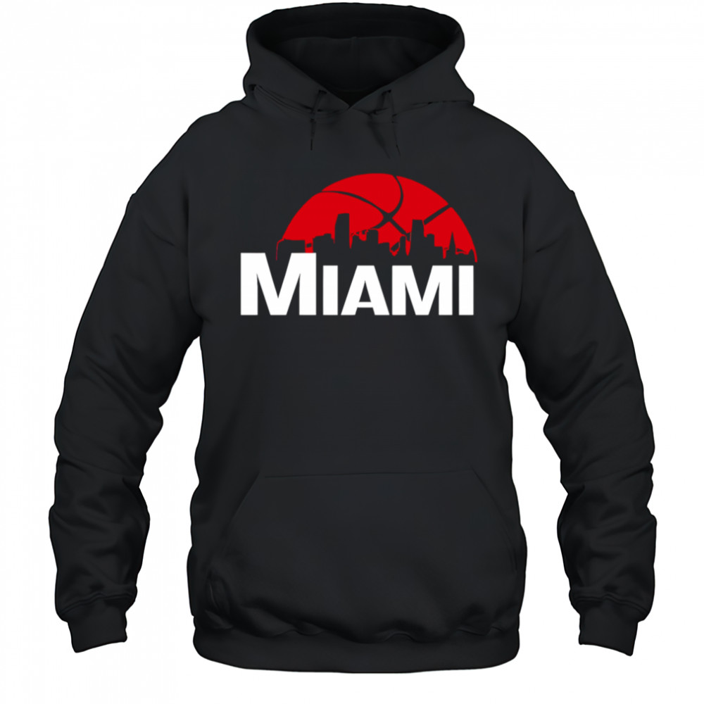 Miami Heat Cityscape Skyline style 2025 shirt Hoodie