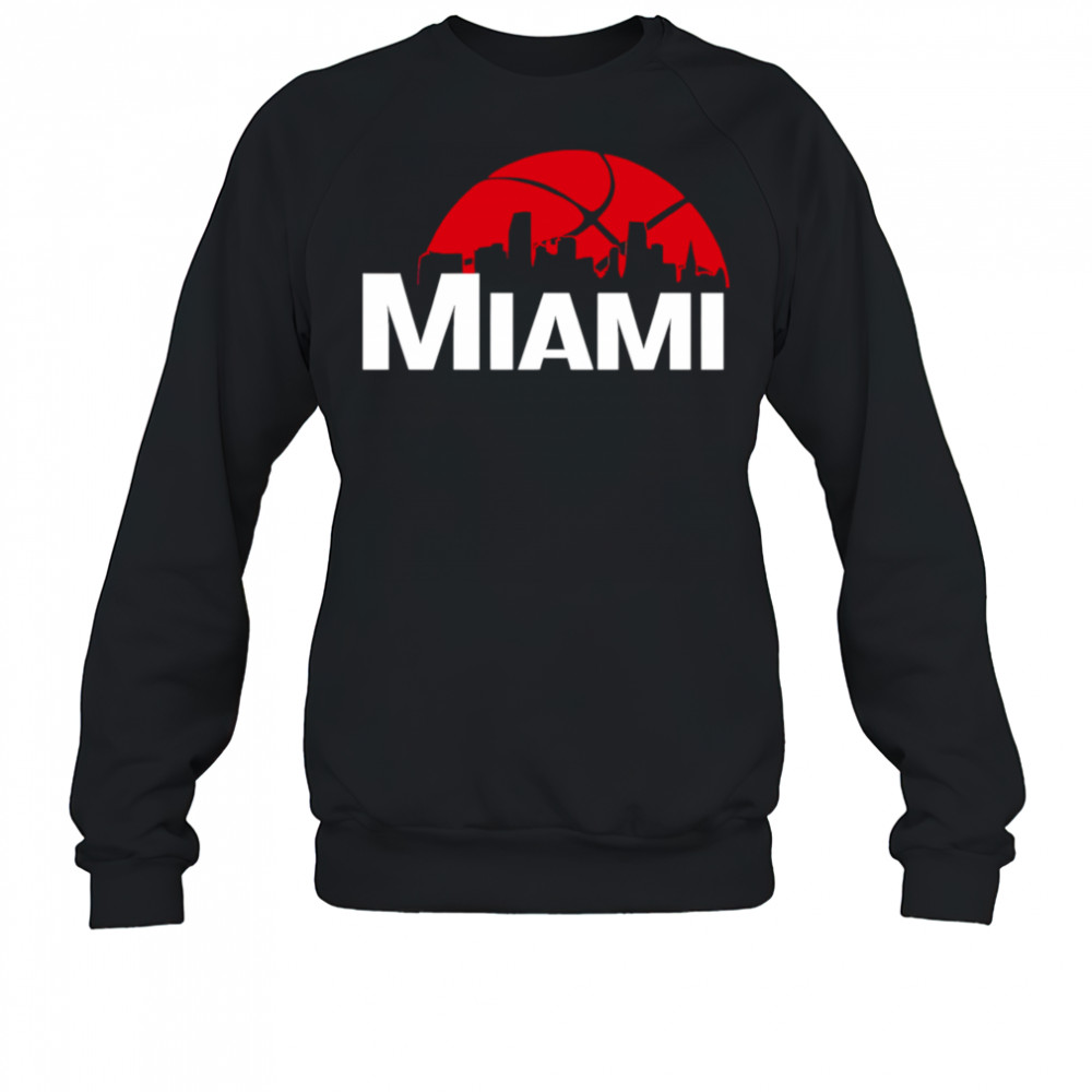 Miami Heat Cityscape Skyline style 2025 shirt Sweatshirt