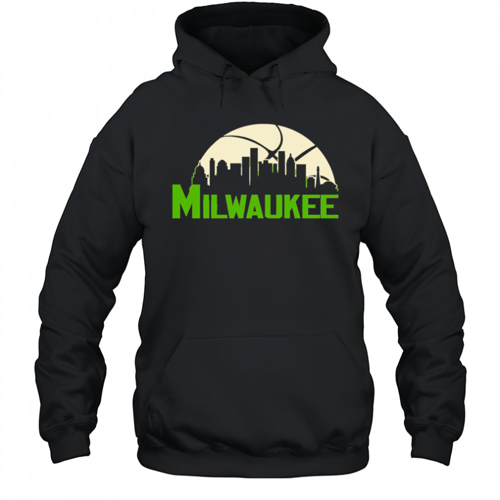 Milwaukee Bucks Cityscape Skyline style 2025 shirt Hoodie