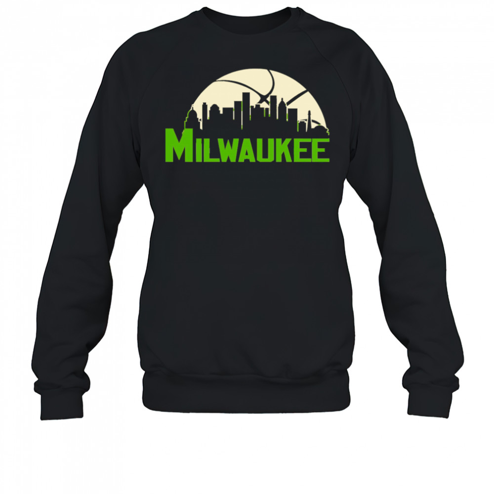 Milwaukee Bucks Cityscape Skyline style 2025 shirt Sweatshirt