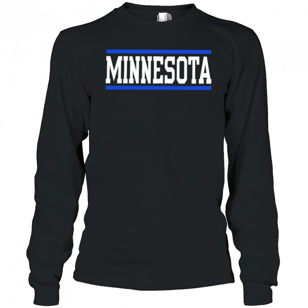 Minnesota horizontal lines shirt Long Sleeved