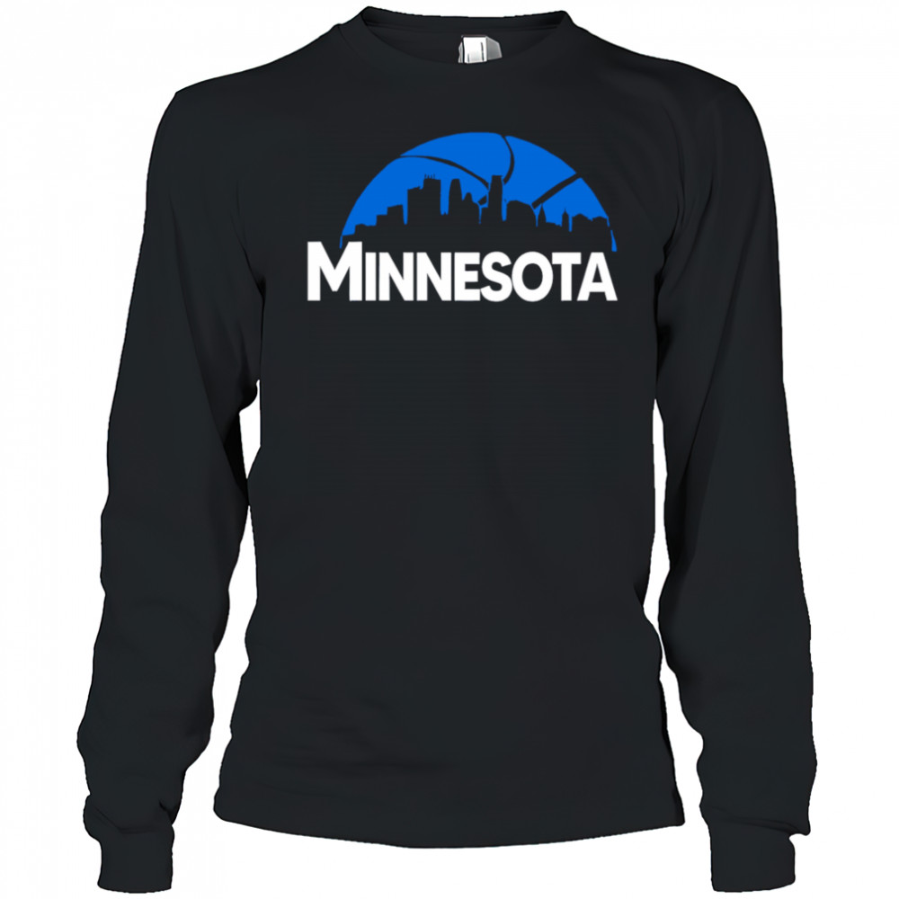 Minnesota Timberwolves Cityscape Skyline style 2025 shirt Long Sleeved