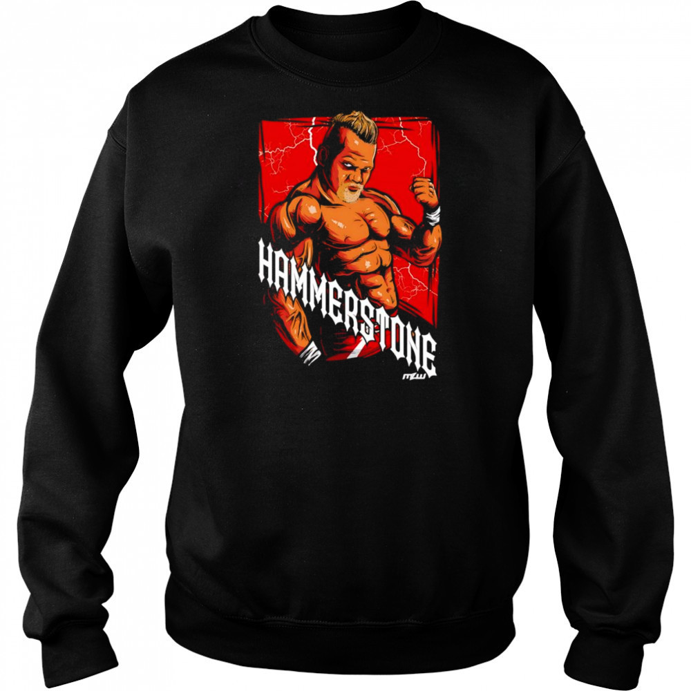 MLW Hammerstone flexing shirt Hoodie