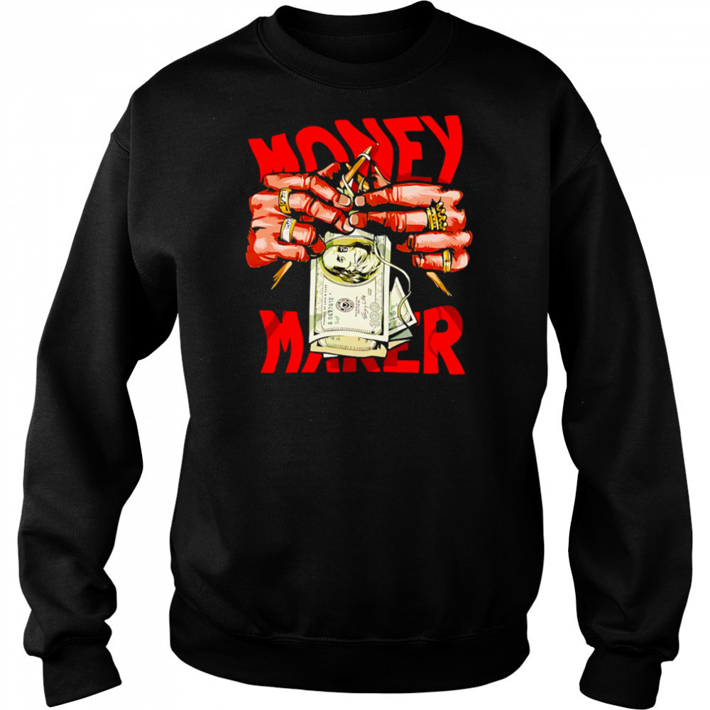 Money Maker Graphic knit shirt Hoodie