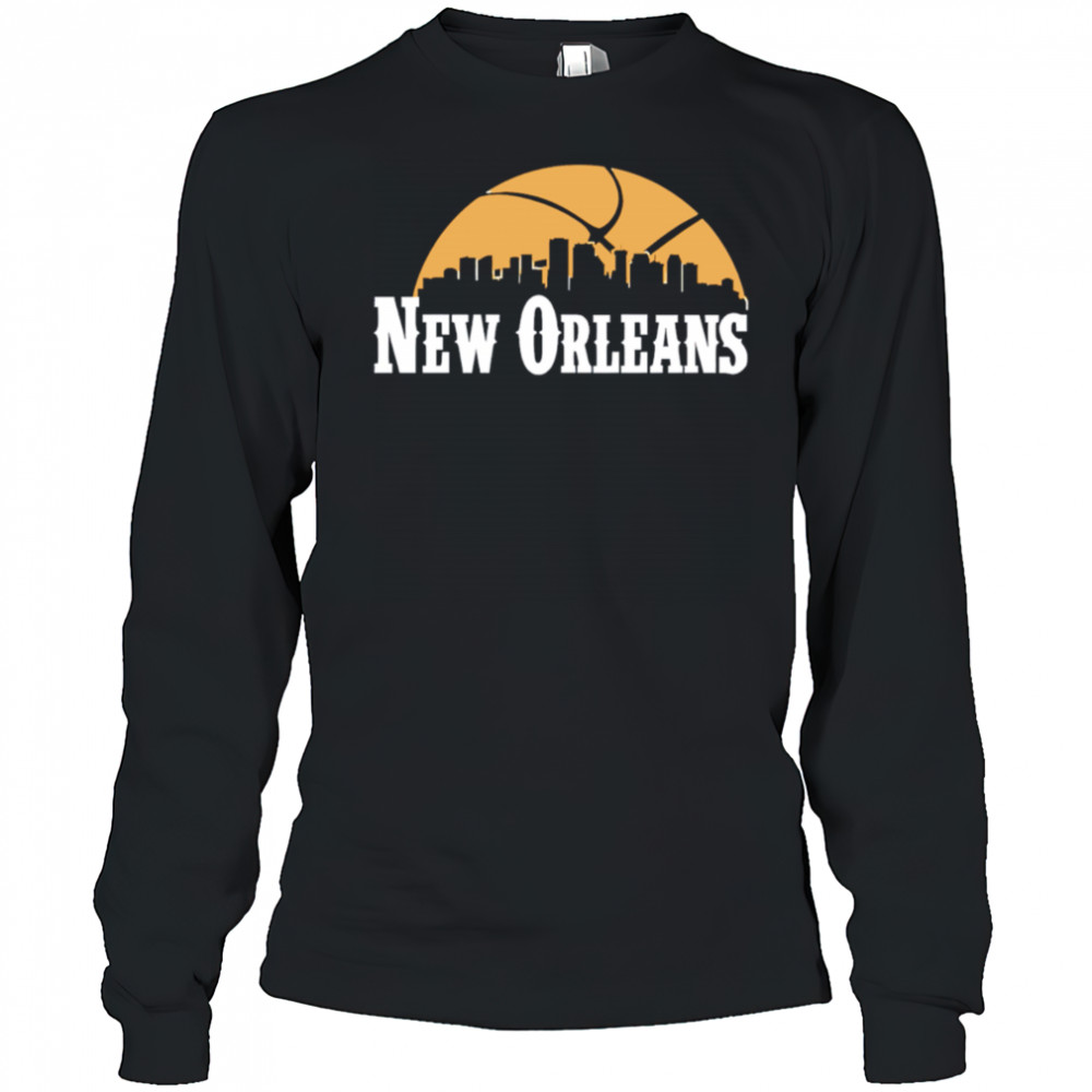 New Orleans Pelicans Cityscape Skyline style 2025 shirt Long Sleeved