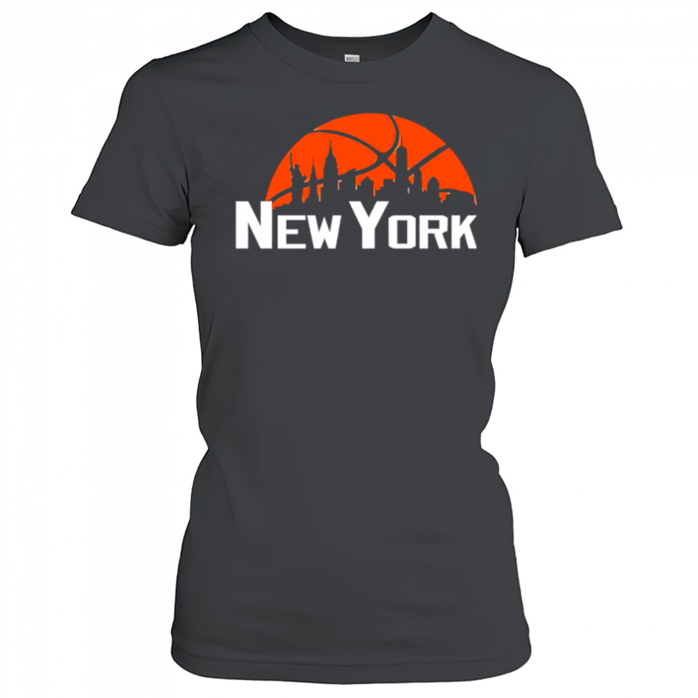 New York Knicks Cityscape Skyline style 2025 shirt Women's T-shirt