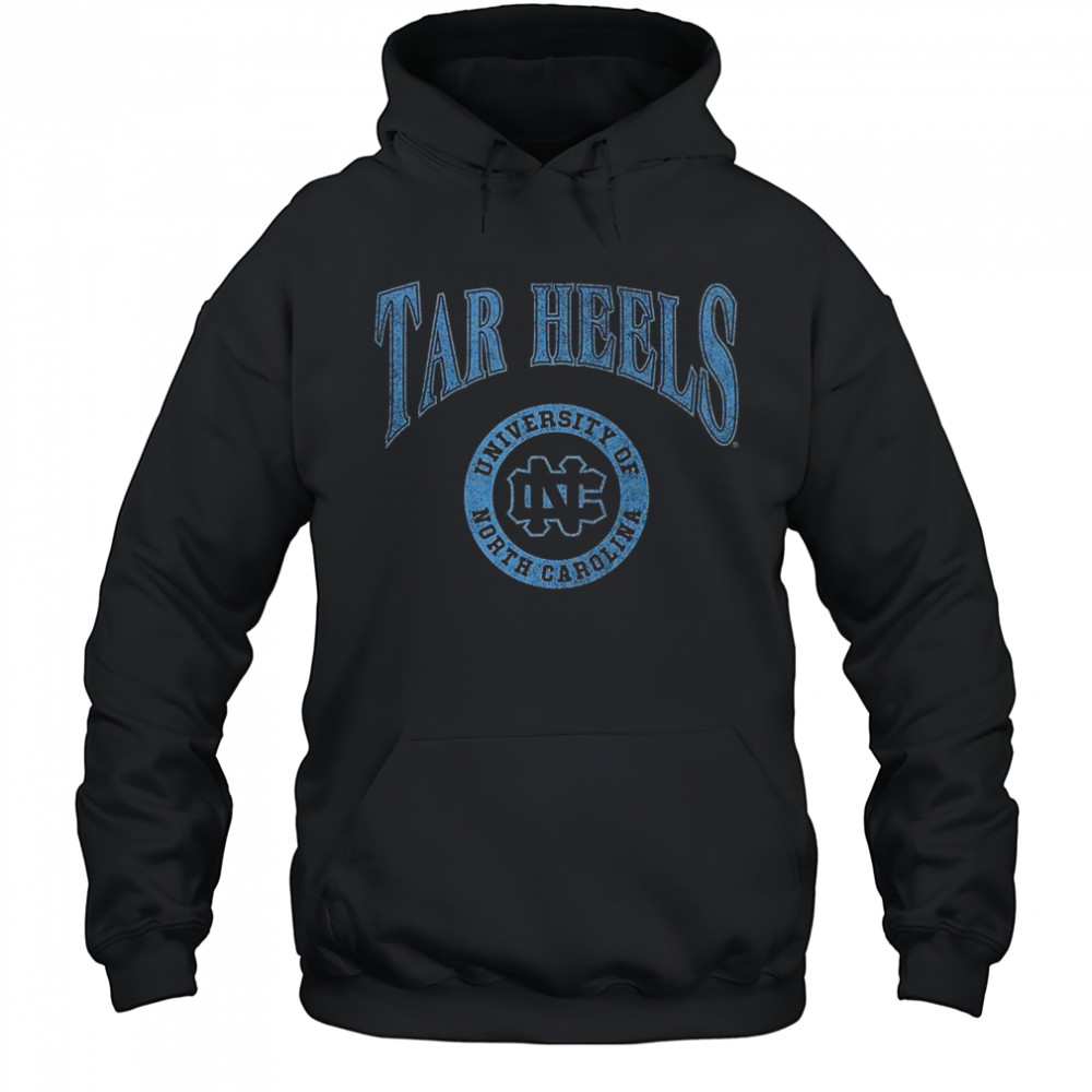 North Carolina Tar Heels Arched Logo Lockup Slub T-Shirt Hoodie