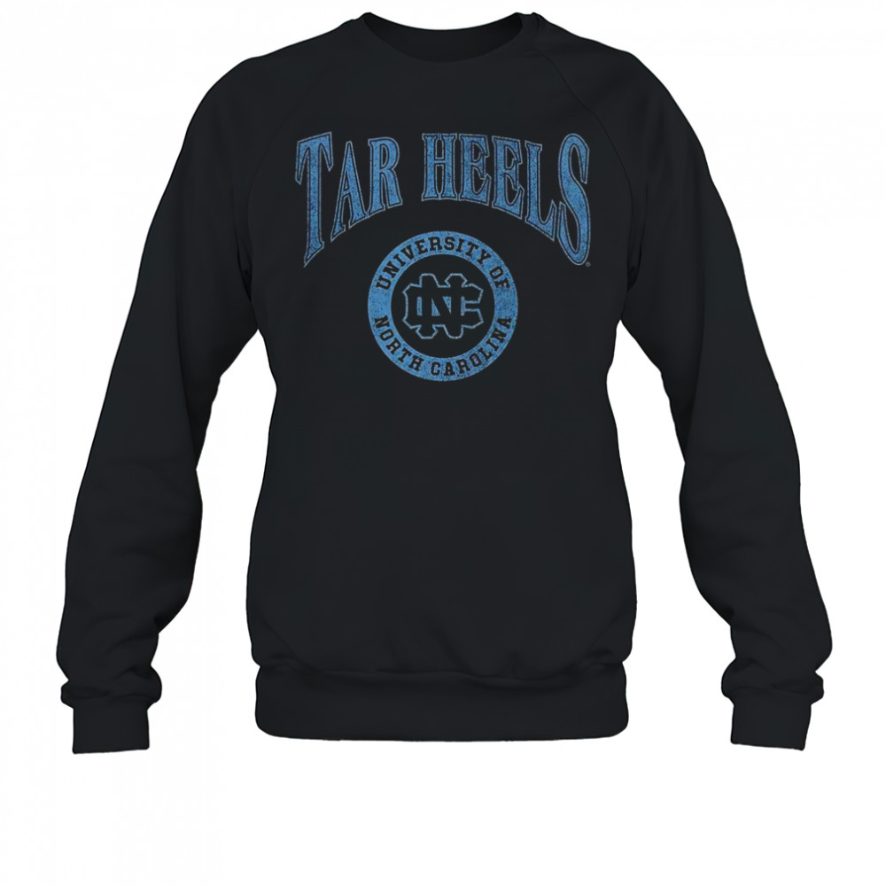 North Carolina Tar Heels Arched Logo Lockup Slub T-Shirt Sweatshirt