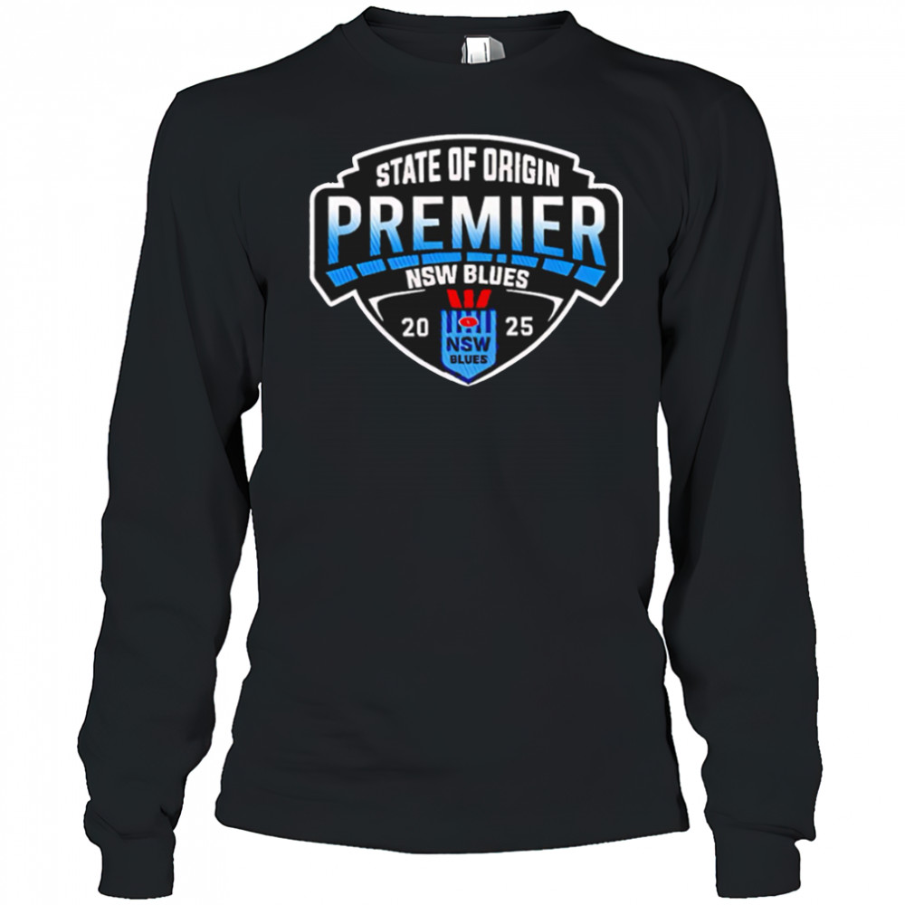 NSW Blues 2025 Premier Back to Back Special logo shirt Long Sleeved