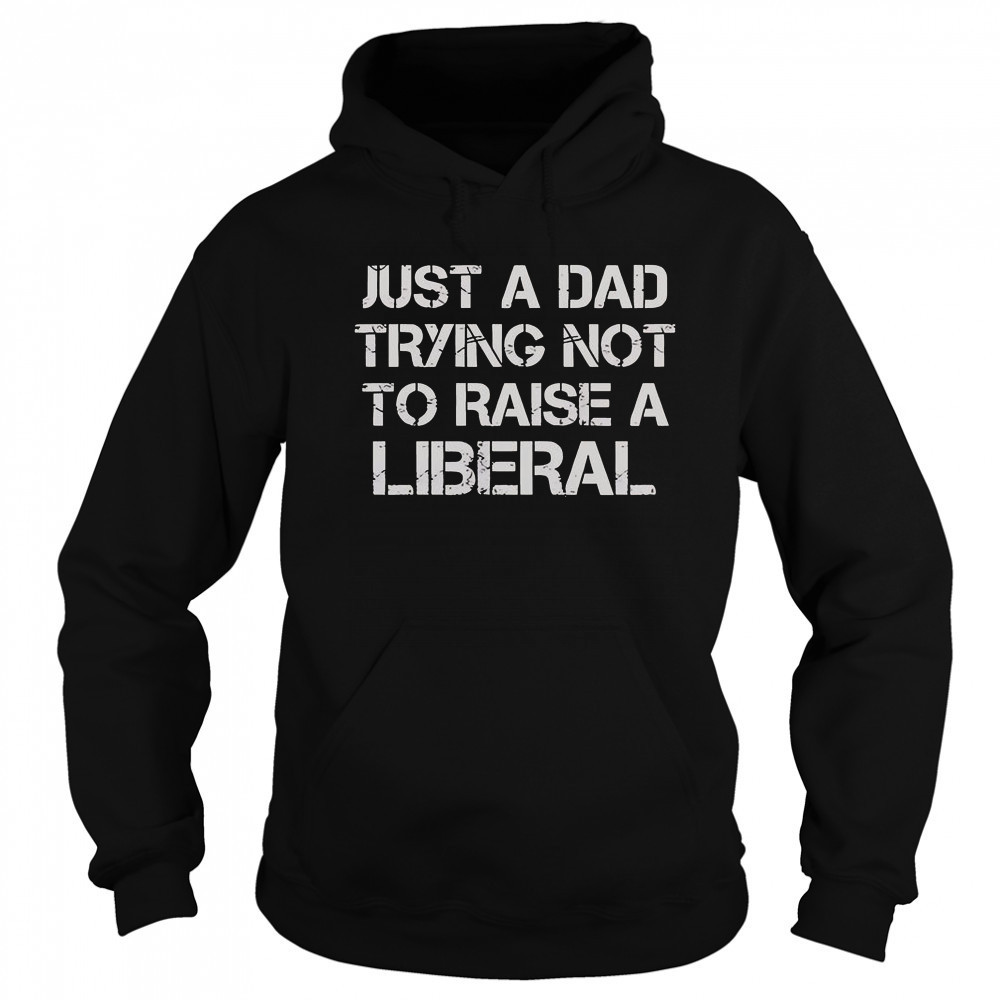 One Bad Dude Just A Dad Trying Not To Raise A Liberal T-Shirt Sweatshirt