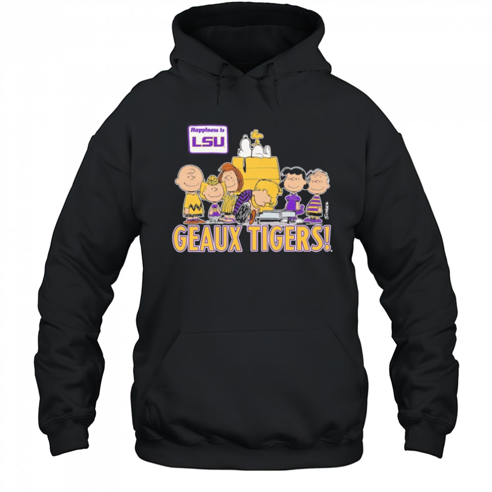 Peanuts happiness is LSU Geaux Tigers shirt Hoodie