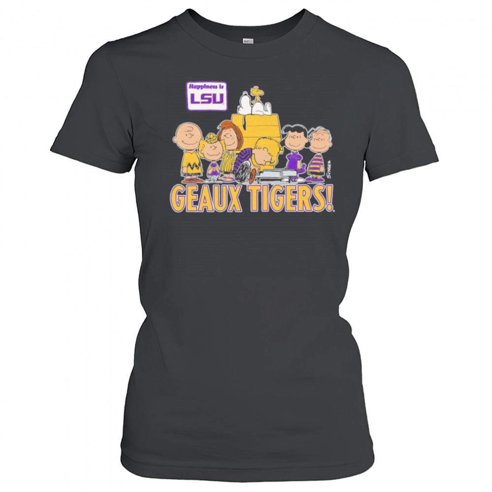 Peanuts happiness is LSU Geaux Tigers shirt Women's T-shirt