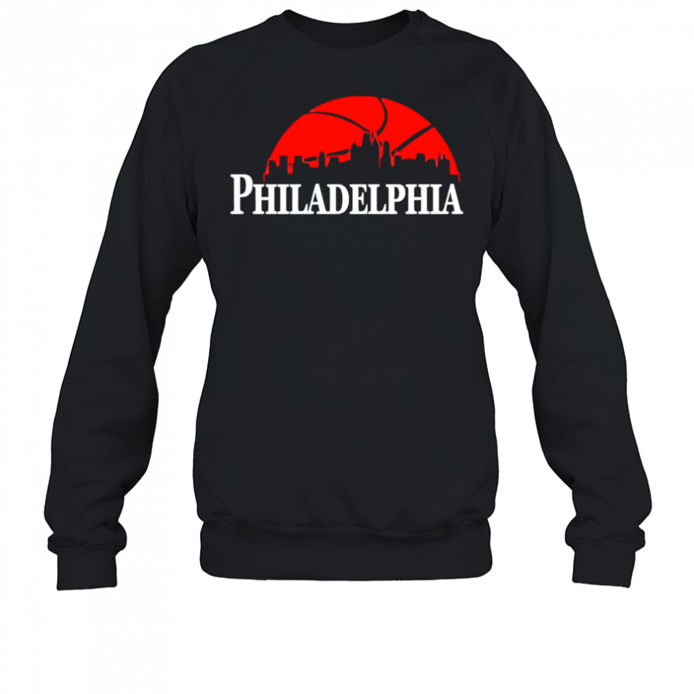 Philadelphia 76ers Cityscape Skyline style 2025 shirt Sweatshirt