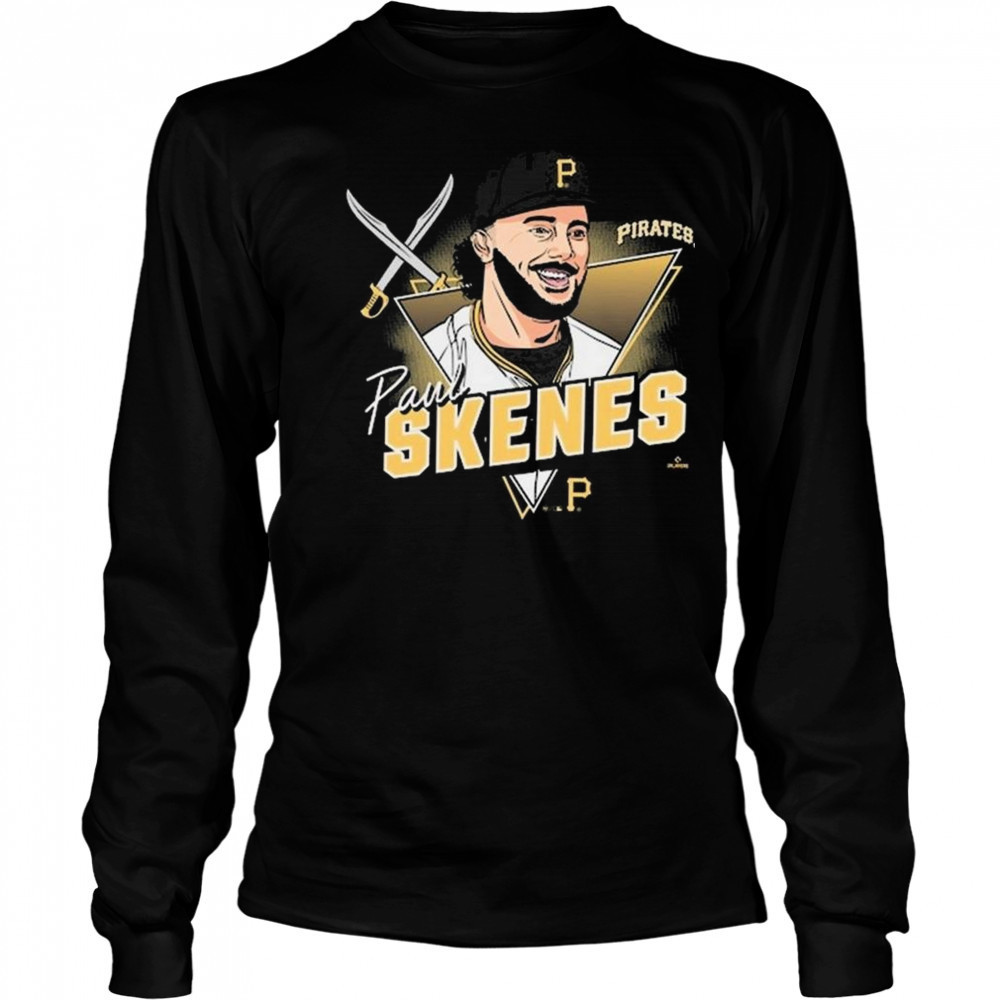 Pittsburgh Pirates Paul Skenes Player Caricature Franklin 2025 Shirt Long Sleeved
