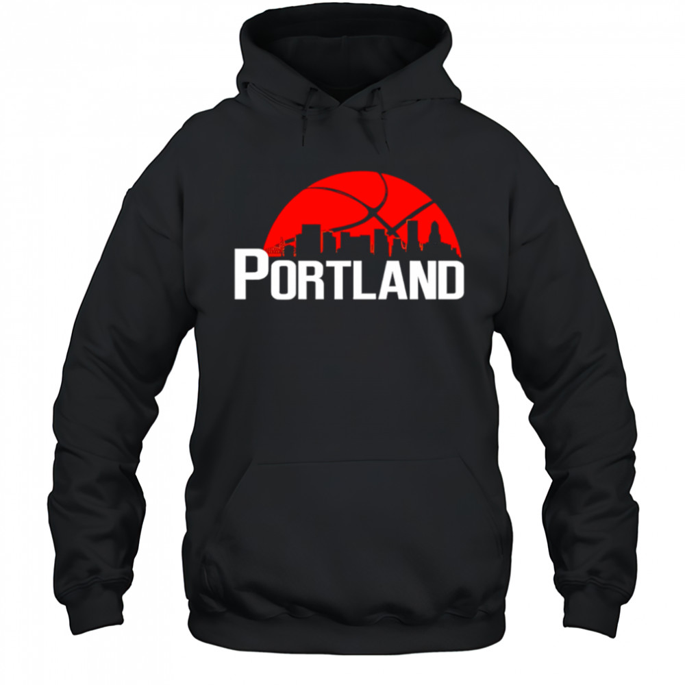 Portland Trail Blazers Cityscape Skyline style 2025 shirt Hoodie