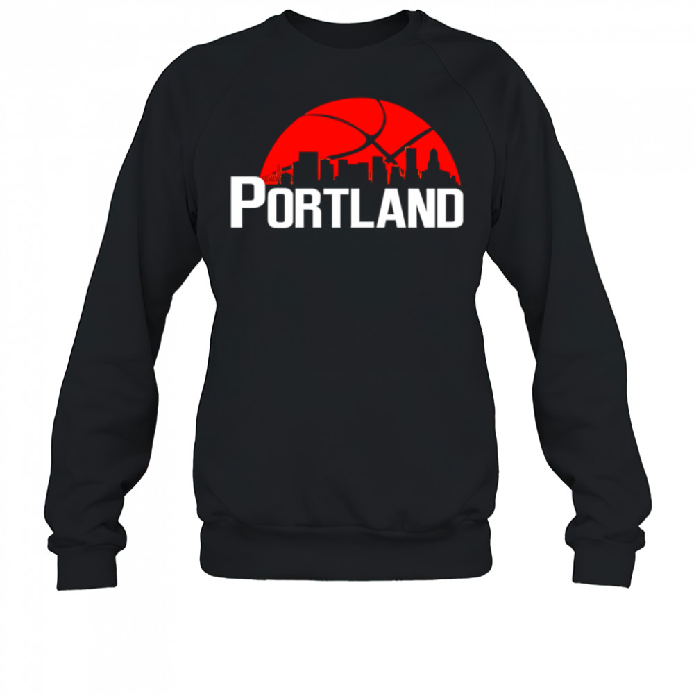 Portland Trail Blazers Cityscape Skyline style 2025 shirt Sweatshirt