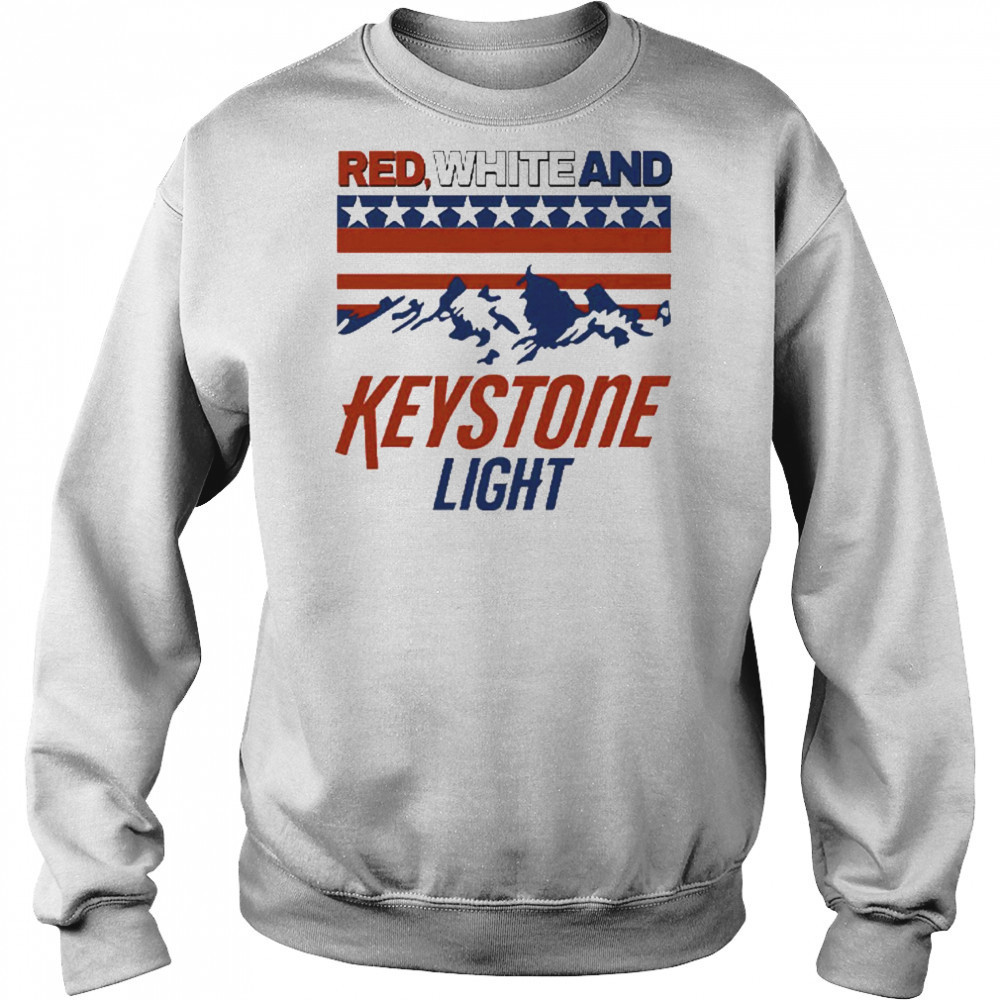 Red White And Keystone Light 4th Of July T-Shirt Hoodie