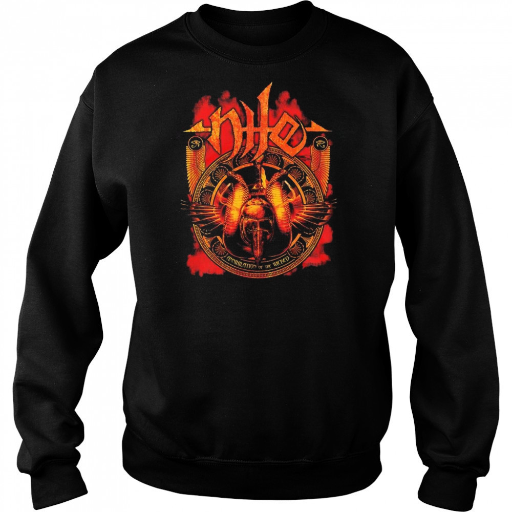 Relapse Records Nile Annihilation Of The Wicked Shirt Hoodie