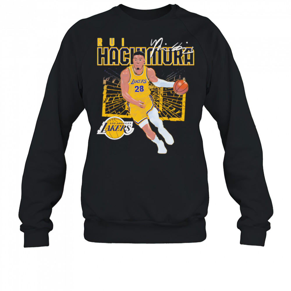 Rui Hachimura Los Angeles Lakers Shattered shirt Sweatshirt