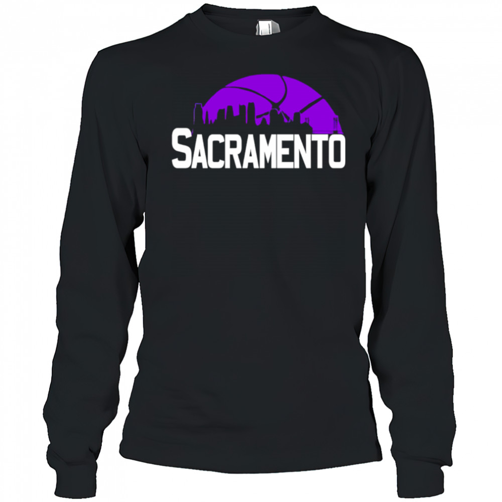 Sacramento Kings Cityscape Skyline style 2025 shirt Long Sleeved