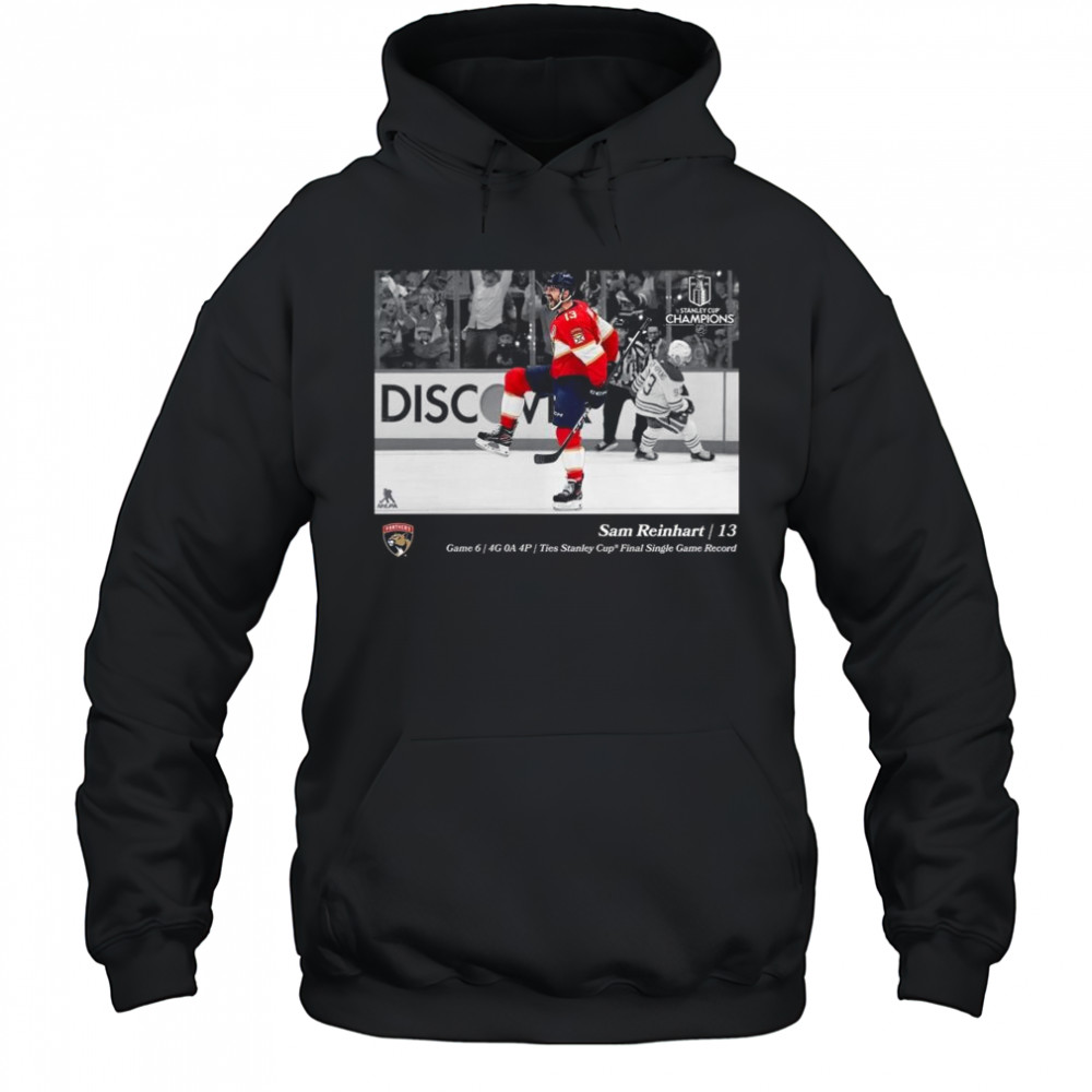 Sam Reinhart Florida Panthers 2025 Stanley Cup Champions Moment Shirt Hoodie