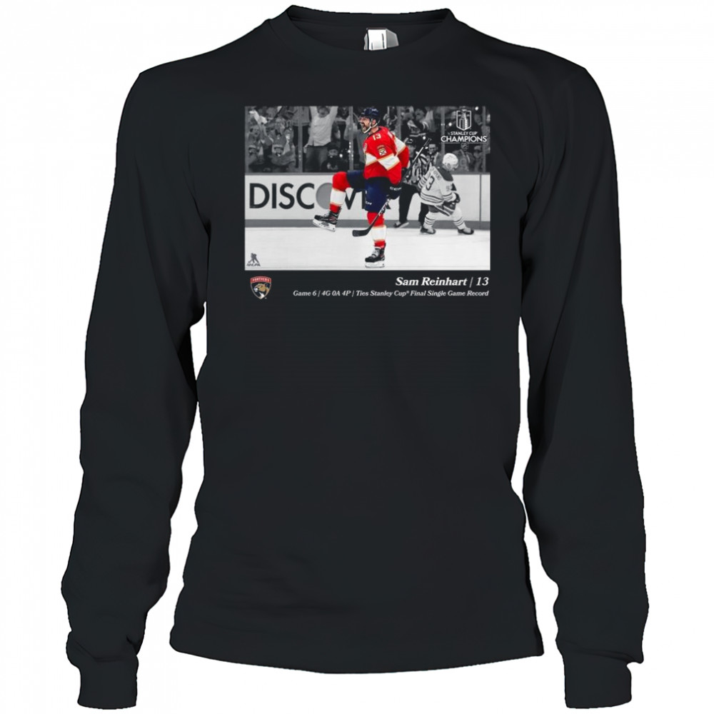 Sam Reinhart Florida Panthers 2025 Stanley Cup Champions Moment Shirt Long Sleeved