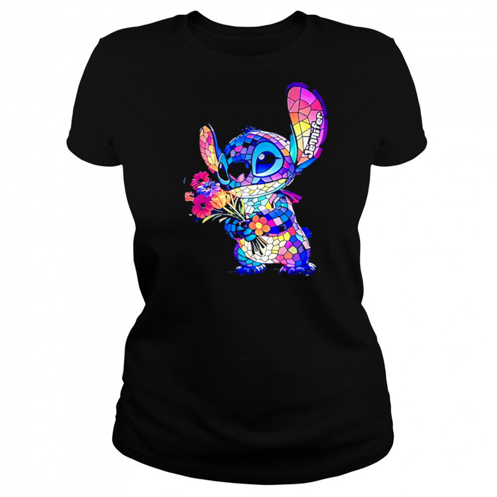 Stitch Monster with Flower LED Light shirt Women's T-shirt