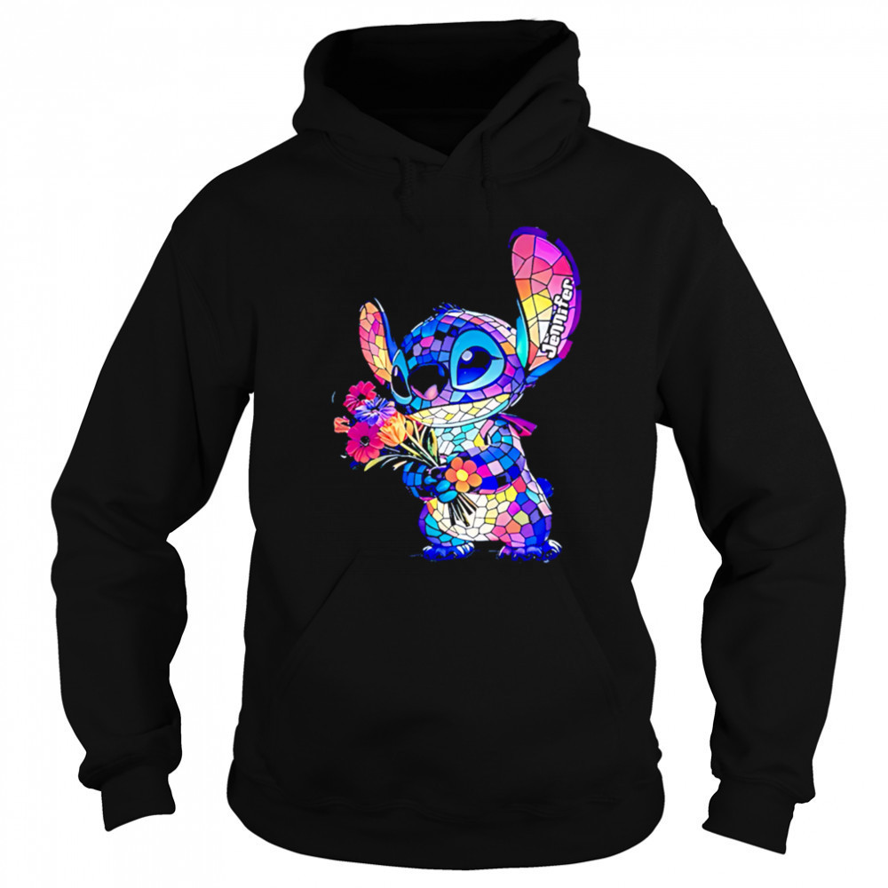 Stitch Monster with Flower LED Light shirt Sweatshirt