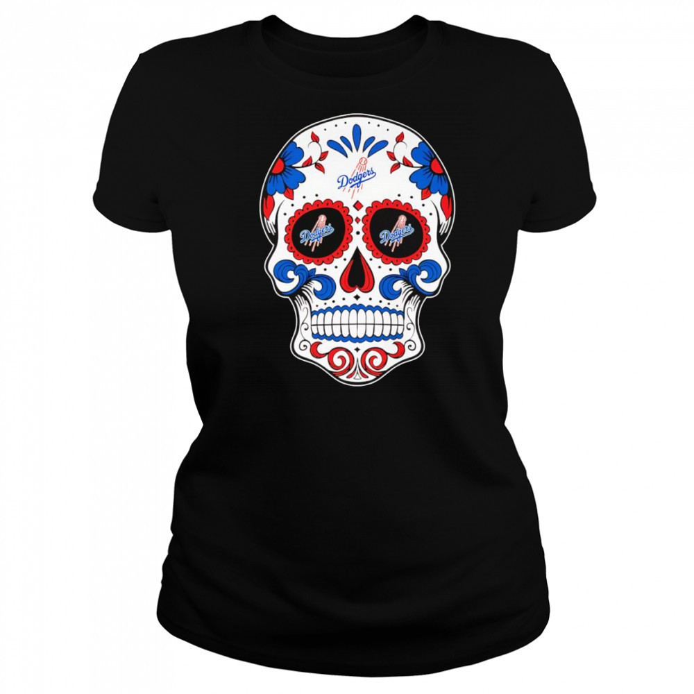 Sugar skull Los Angeles Dodgers shirt Women's T-shirt